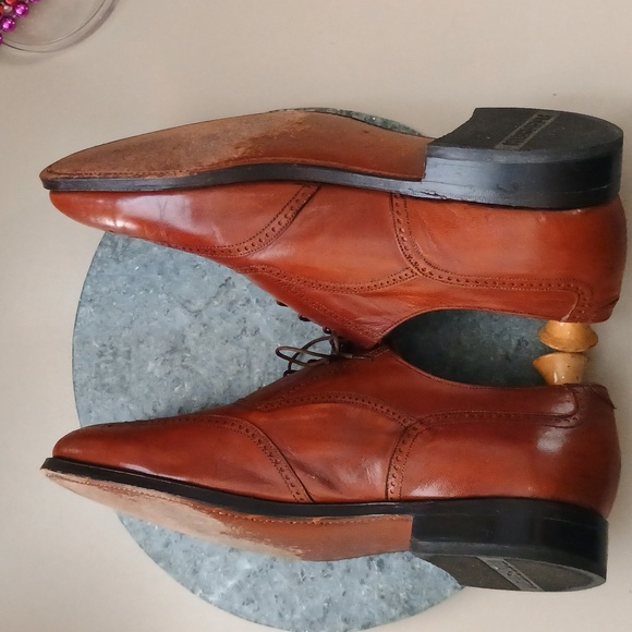 Florsheim Brown Leather Men\'s Wingtip Oxfords 10.5 D main image 5